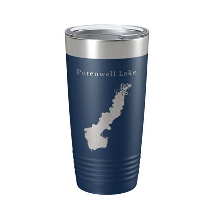 Petenwell Lake Map Tumbler Travel Mug Insulated Laser Engraved Coffee Cup Wisconsin 20 oz-8