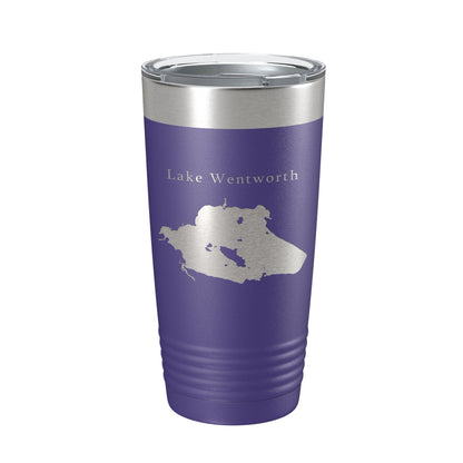 Lake Wentworth Map Tumbler Travel Mug Insulated Laser Engraved Coffee Cup New Hampshire 20 oz-15