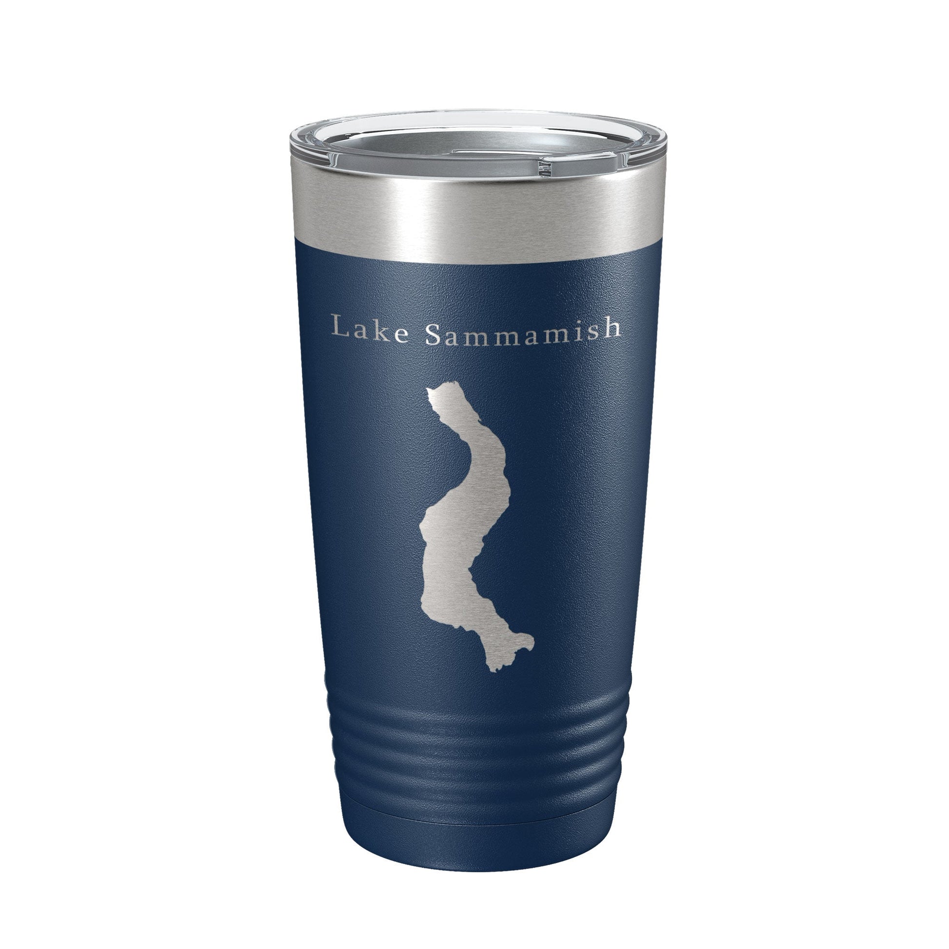 Lake Sammamish Map Tumbler Travel Mug Insulated Laser Engraved Coffee Cup Washington 20 oz-2
