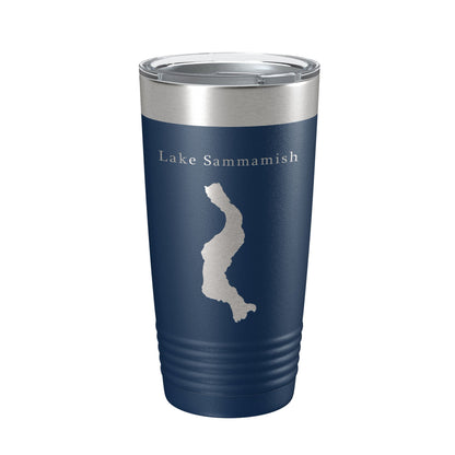 Lake Sammamish Map Tumbler Travel Mug Insulated Laser Engraved Coffee Cup Washington 20 oz-8