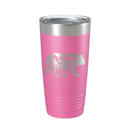Mama Bear Tumbler Travel Mug Insulated Laser Engraved Coffee Cup Momma Mom Mother's Day Gift Cute 20 oz-11