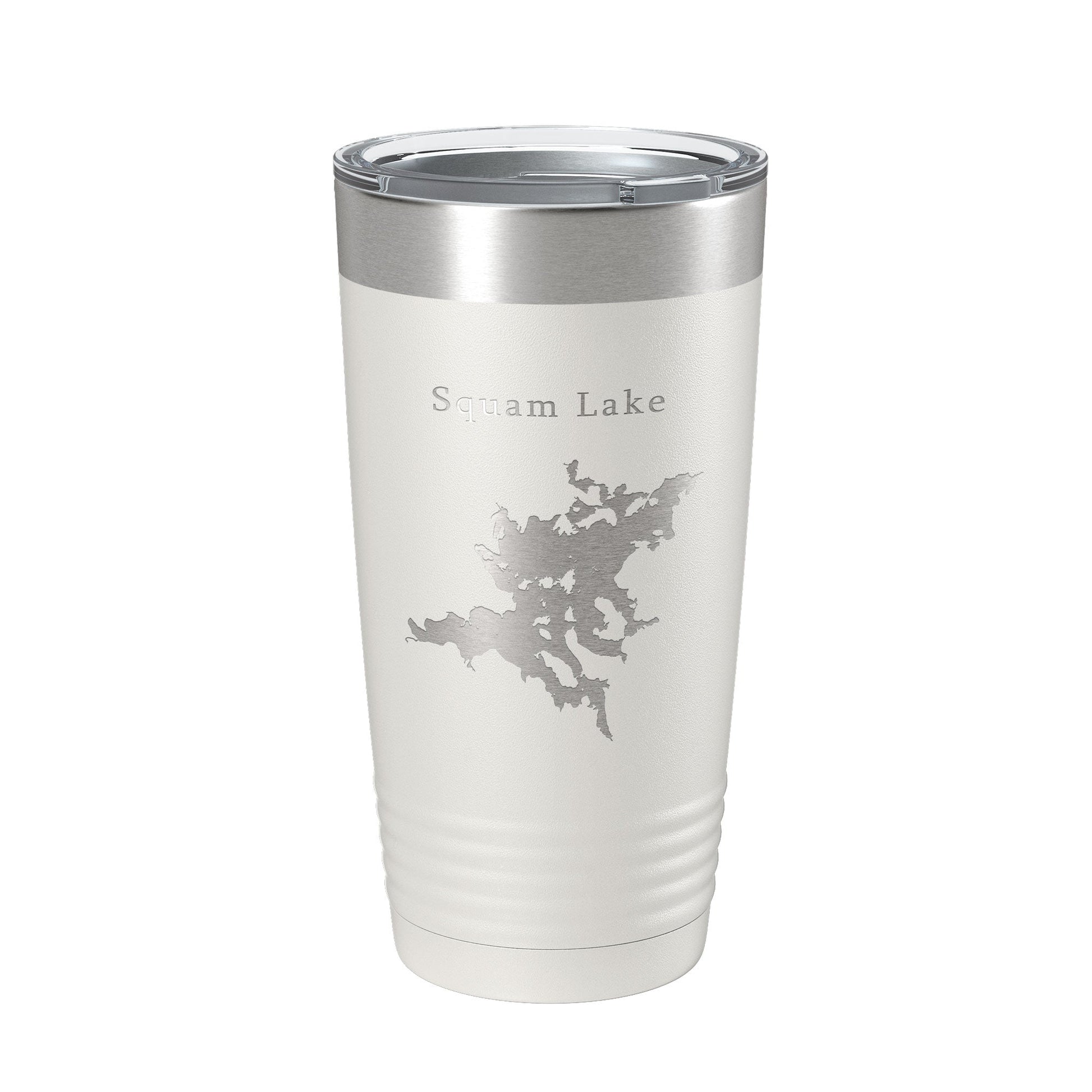 Squam Lake Map Tumbler Travel Mug Insulated Laser Engraved Coffee Cup New Hampshire 20 oz-1