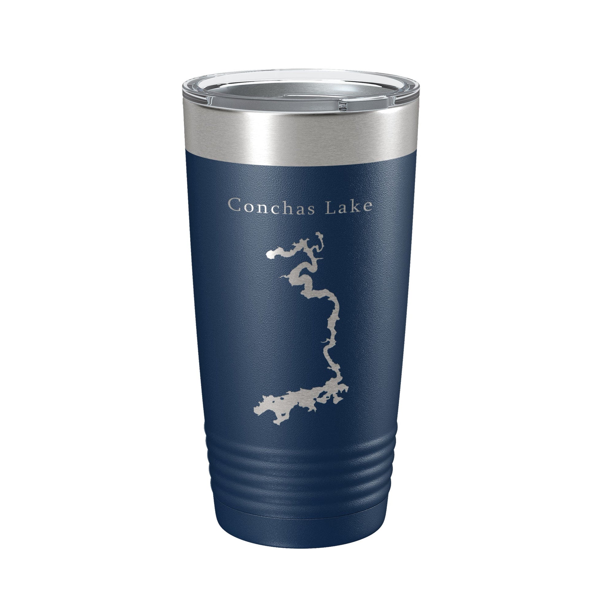 Conchas Lake Map Tumbler Travel Mug Insulated Laser Engraved Coffee Cup New Mexico 20 oz-2