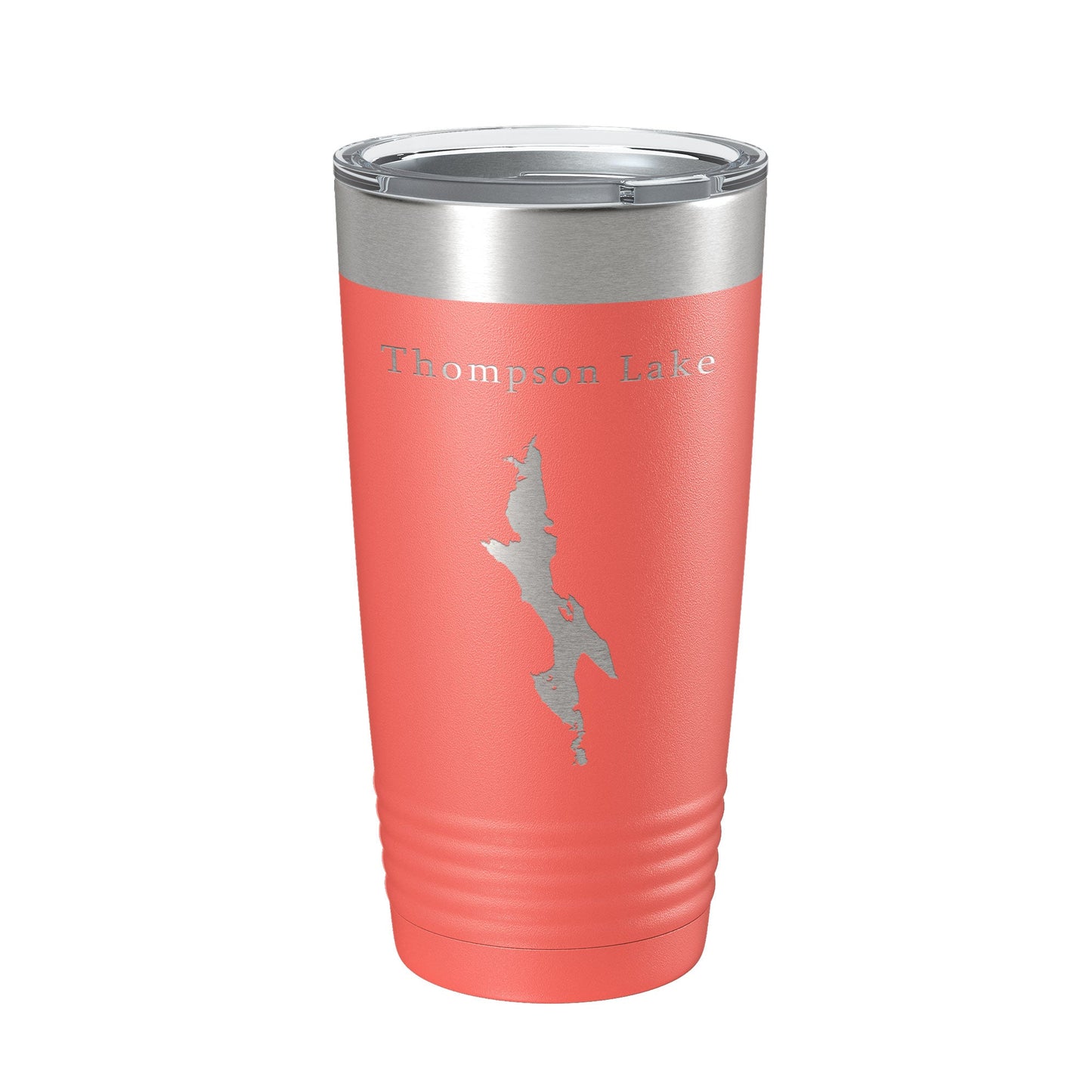 Thompson Lake Map Tumbler Travel Mug Insulated Laser Engraved Coffee Cup Maine 20 oz-20