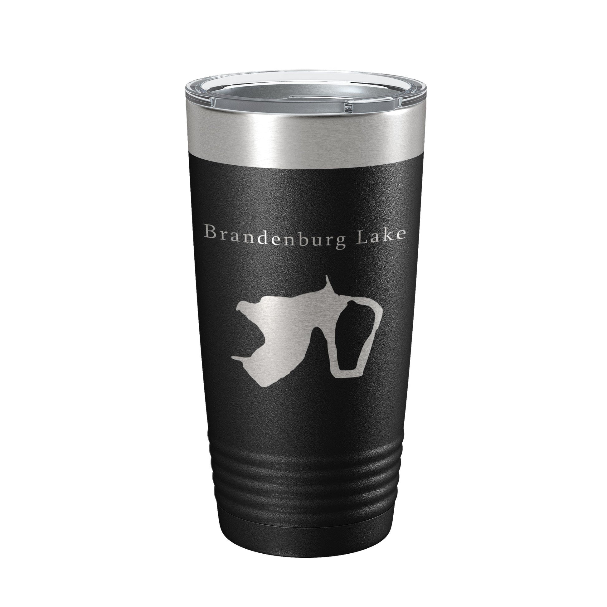 Brandenburg Lake Map Tumbler Travel Mug Insulated Laser Engraved Coffee Cup Illinois 20 oz-5