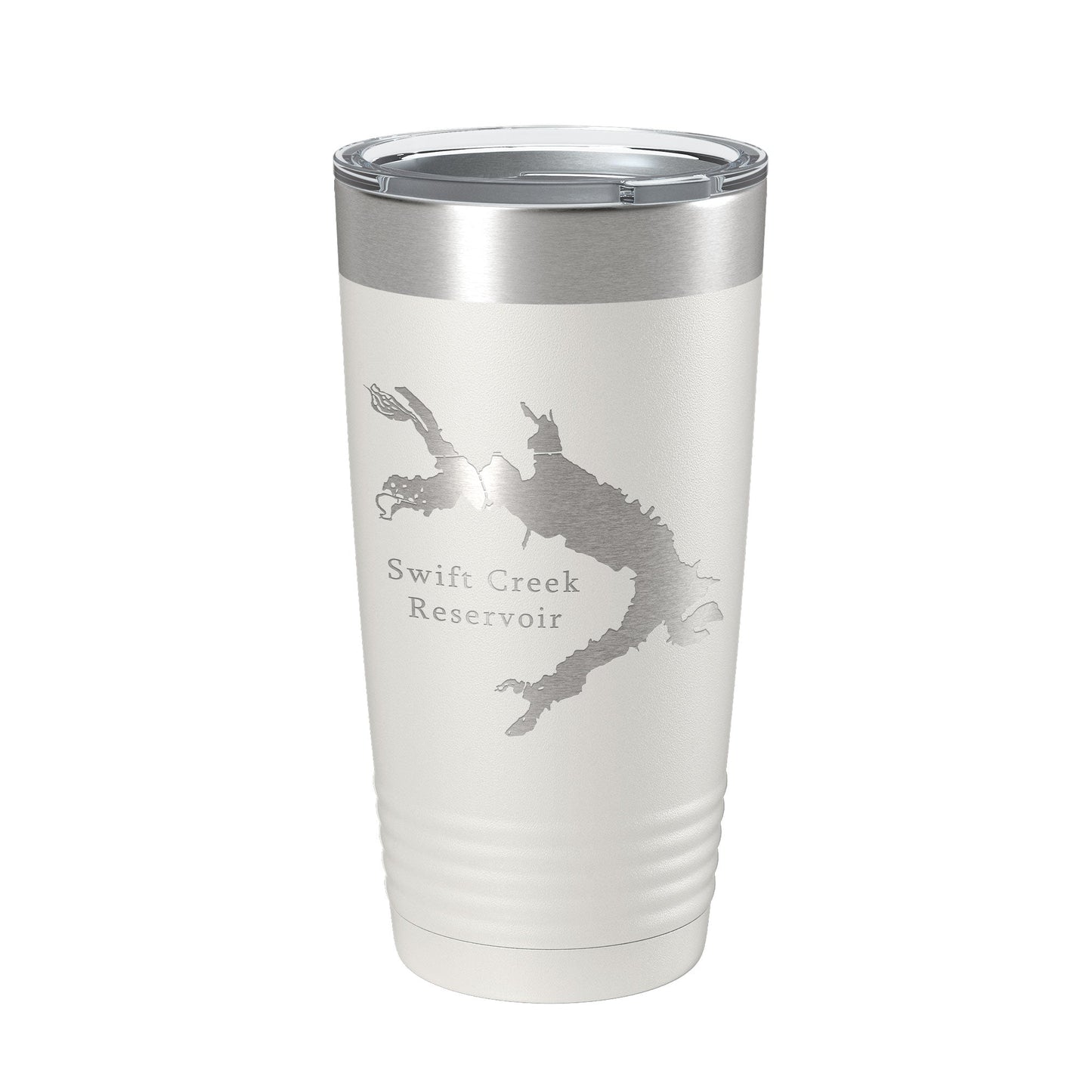 Swift Creek Reservoir Tumbler Lake Map Travel Mug Insulated Laser Engraved Coffee Cup Virginia 20 oz-7