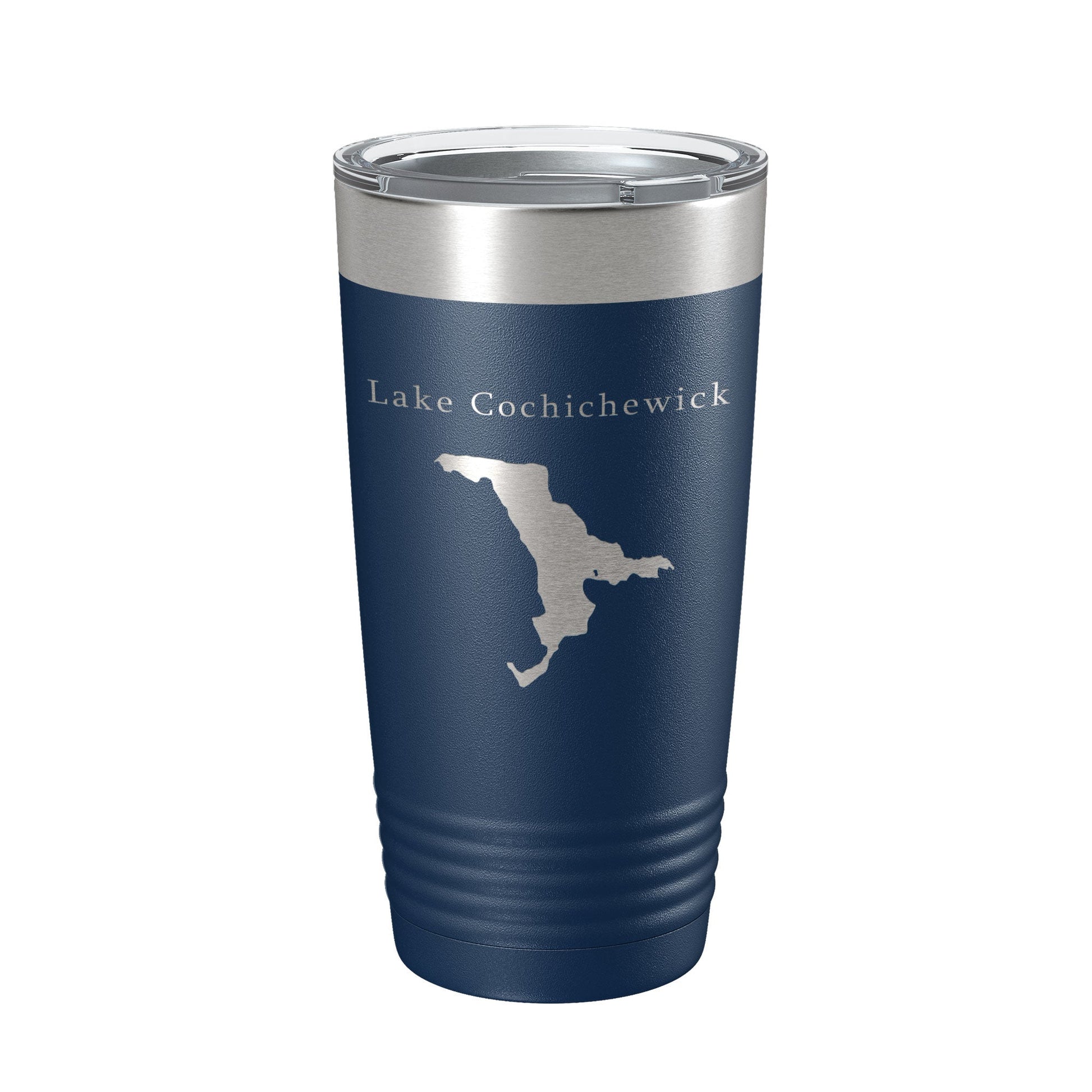 Lake Cochichewick Map Tumbler Travel Mug Insulated Laser Engraved Coffee Cup Massachusetts 20 oz-2