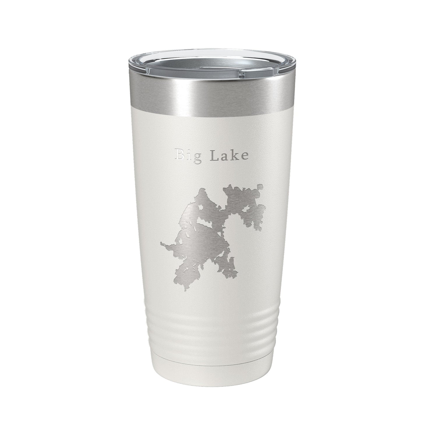 Big Lake Map Tumbler Travel Mug Insulated Laser Engraved Coffee Cup Maine 20 oz-7