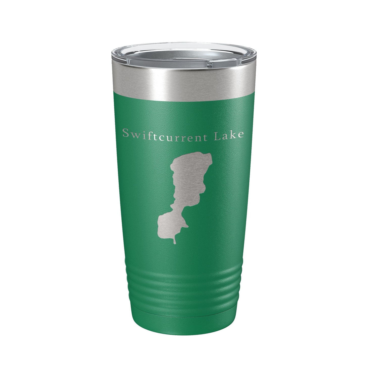 Swiftcurrent Lake Map Tumbler Travel Mug Insulated Laser Engraved Coffee Cup Montana 20 oz-9