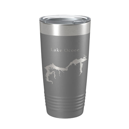 Lake Ocoee Map Tumbler Travel Mug Insulated Laser Engraved Coffee Cup Tennessee 20 oz-16