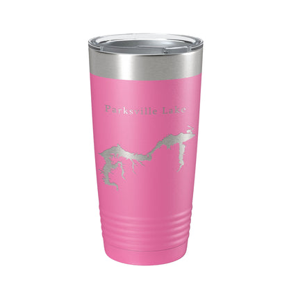 Parksville Lake Map Tumbler Travel Mug Insulated Laser Engraved Coffee Cup Tennessee 20 oz-11