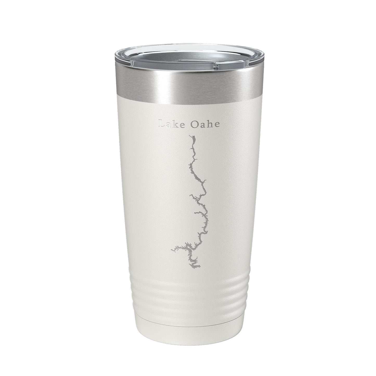 Lake Oahe Map Tumbler Travel Mug Insulated Laser Engraved Coffee Cup North Dakota 20 oz-7