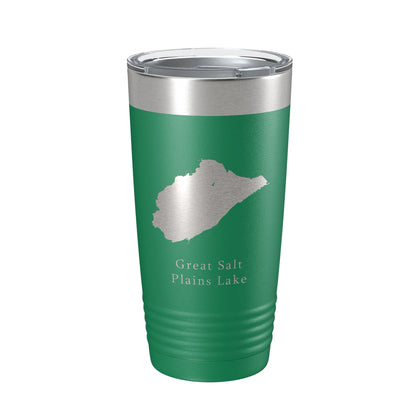 Great Salt Plains Lake Map Tumbler Travel Mug Insulated Laser Engraved Coffee Cup Oklahoma 20 oz-9