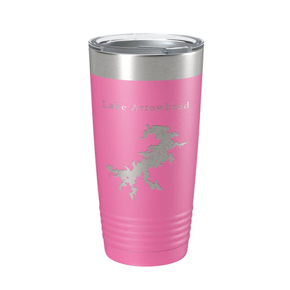 Lake Arrowhead Map Tumbler Travel Mug Insulated Laser Engraved Coffee Cup Texas 20 oz-11