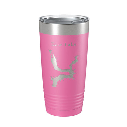 Kaw Lake Map Tumbler Travel Mug Insulated Laser Engraved Coffee Cup Oklahoma 20 oz-11