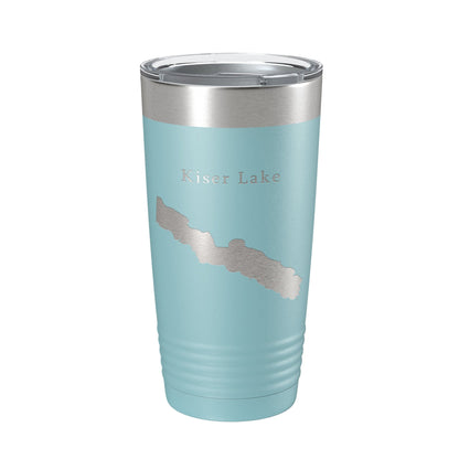 Kiser Lake Map Tumbler Travel Mug Insulated Laser Engraved Coffee Cup Ohio 20 oz-13