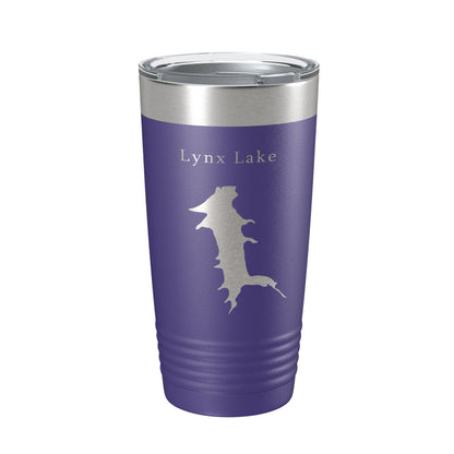 Lynx Lake Map Tumbler Travel Mug Insulated Laser Engraved Coffee Cup Arizona 20 oz-15