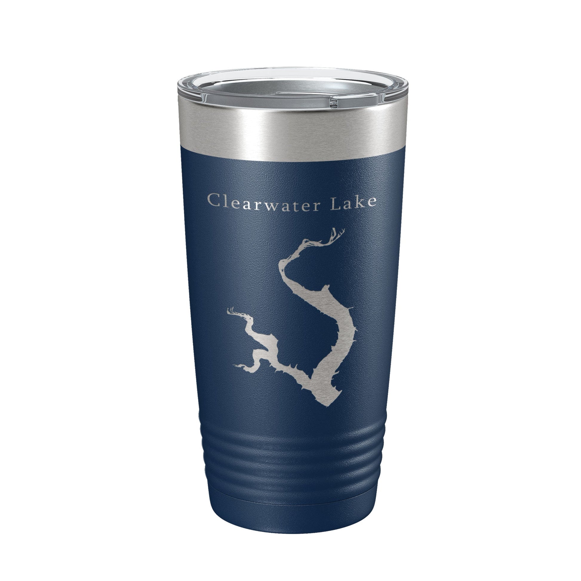 Clearwater Lake Map Tumbler Travel Mug Insulated Laser Engraved Coffee Cup Missouri 20 oz-2