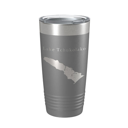 Lake Tchukolako Map Tumbler Travel Mug Insulated Laser Engraved Coffee Cup Georgia 20 oz-16