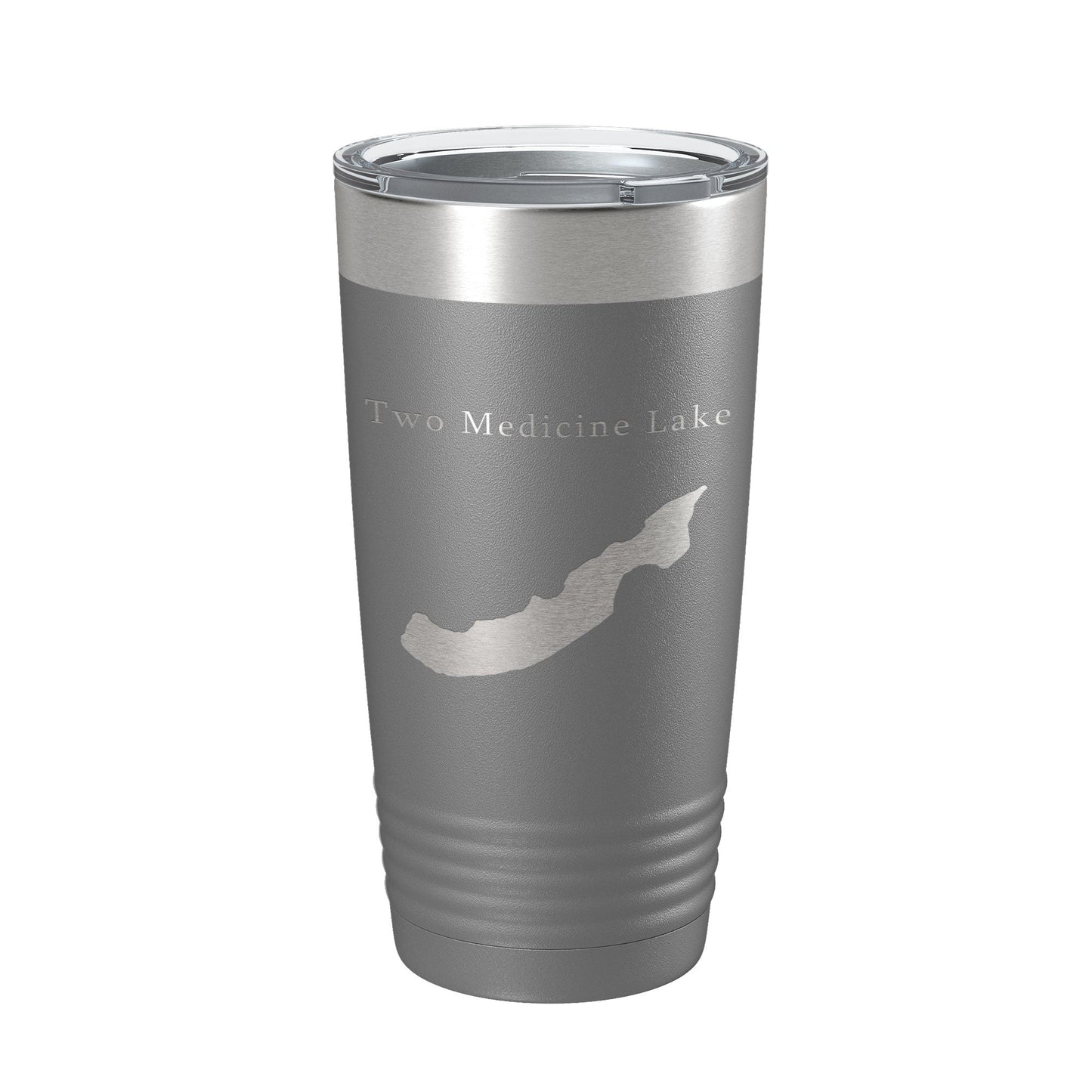 Two Medicine Lake Map Tumbler Travel Mug Insulated Laser Engraved Coffee Cup Montana 20 oz-16