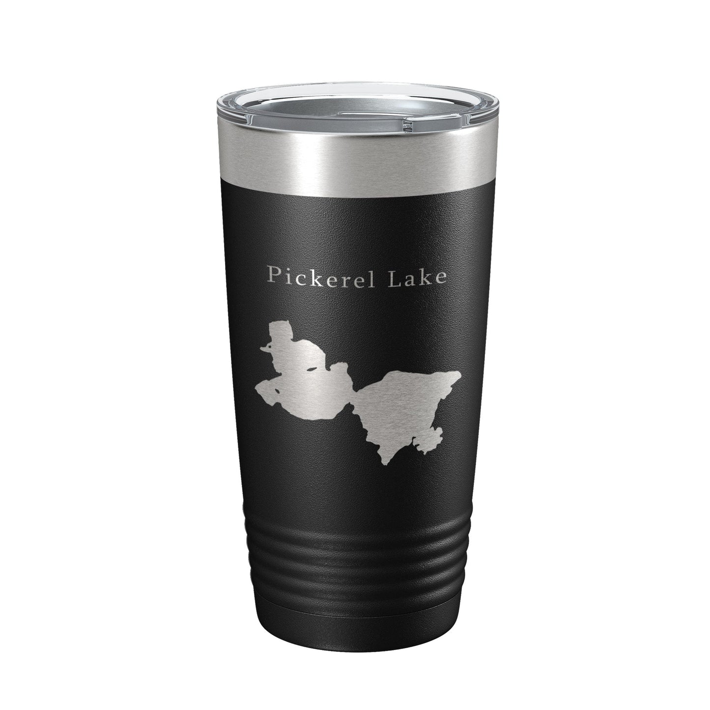 Pickerel Lake Map Tumbler Travel Mug Insulated Laser Engraved Coffee Cup Wisconsin 20 oz-5