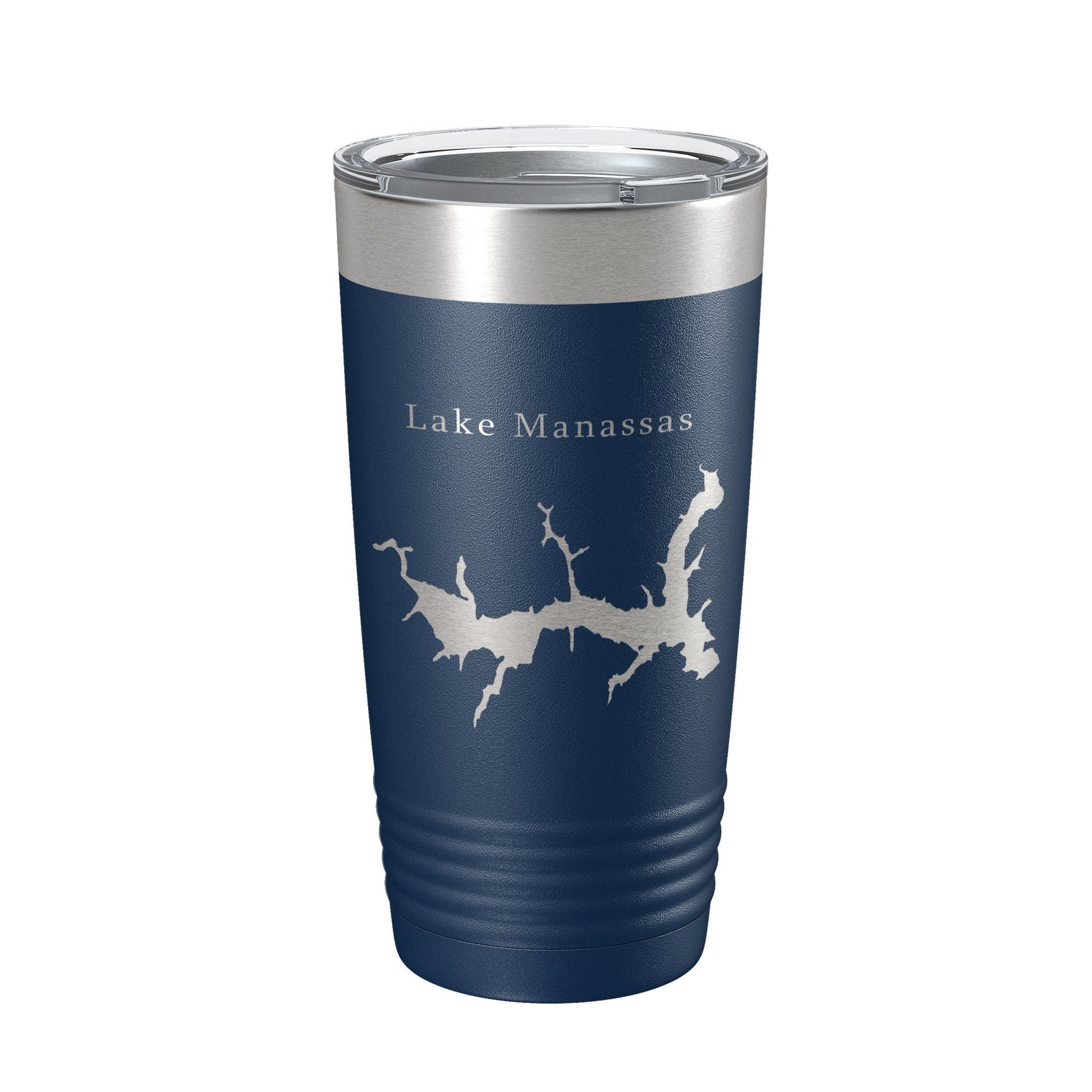 Lake Manassas Map Tumbler Travel Mug Insulated Laser Engraved Coffee Cup Virginia 20 oz-2
