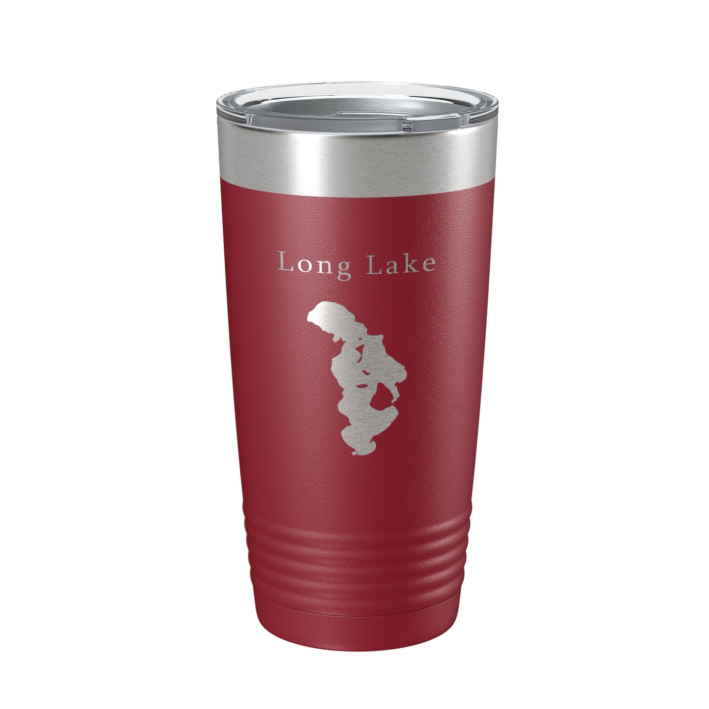 Long Lake Map Tumbler Travel Mug Insulated Laser Engraved Coffee Cup Grand Traverse County Michigan 20 oz-18