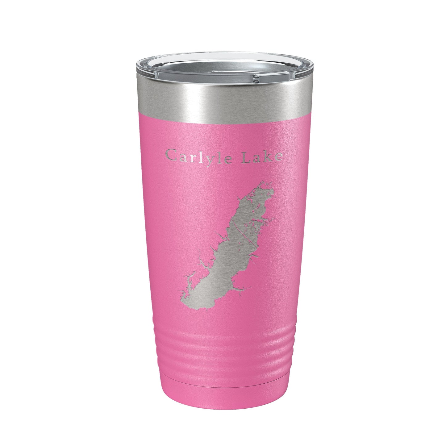 Carlyle Lake Map Tumbler Travel Mug Insulated Laser Engraved Coffee Cup Illinois 20 oz-11