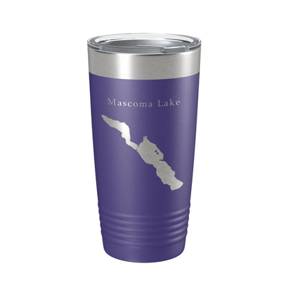 Mascoma Lake Map Tumbler Travel Mug Insulated Laser Engraved Coffee Cup New Hampshire 20 oz-15