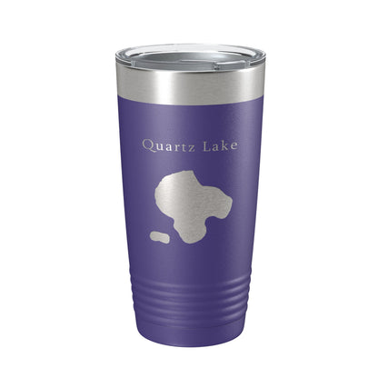 Quartz Lake Map Tumbler Travel Mug Insulated Laser Engraved Coffee Cup Alaska 20 oz-15