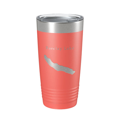 Barclay Lake Map Tumbler Travel Mug Insulated Laser Engraved Coffee Cup Washington 20 oz-20