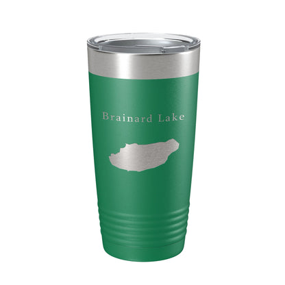 Brainard Lake Map Tumbler Travel Mug Insulated Laser Engraved Coffee Cup Colorado 20 oz-9
