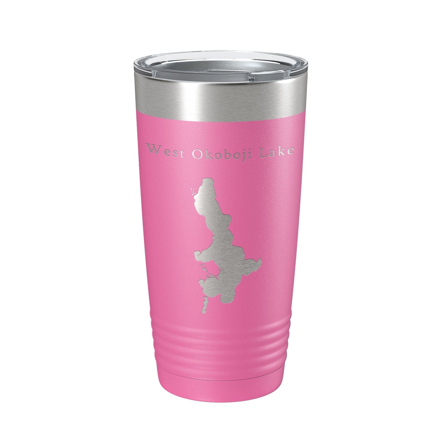 West Okoboji Lake Map Tumbler Travel Mug Insulated Laser Engraved Coffee Cup Iowa 20 oz-11