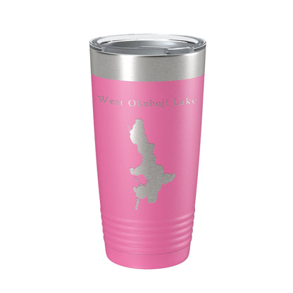 West Okoboji Lake Map Tumbler Travel Mug Insulated Laser Engraved Coffee Cup Iowa 20 oz-11