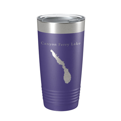 Canyon Ferry Lake Map Tumbler Travel Mug Insulated Laser Engraved Coffee Cup Montana 20 oz-15