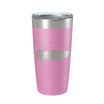 Grand Lake St. Marys Map Tumbler Travel Mug Insulated Laser Engraved Coffee Cup Ohio 20 oz-14