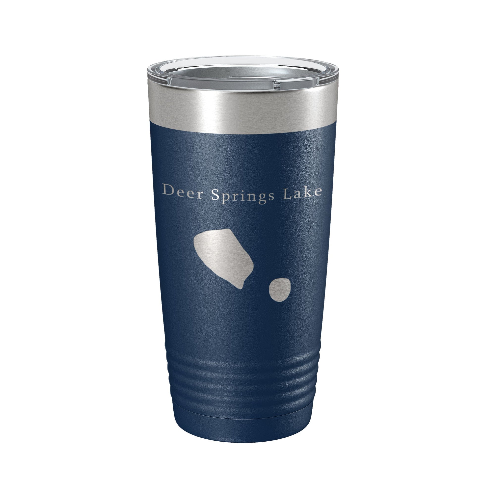 Deer Springs Lake Map Tumbler Travel Mug Insulated Laser Engraved Coffee Cup Florida 20 oz-2