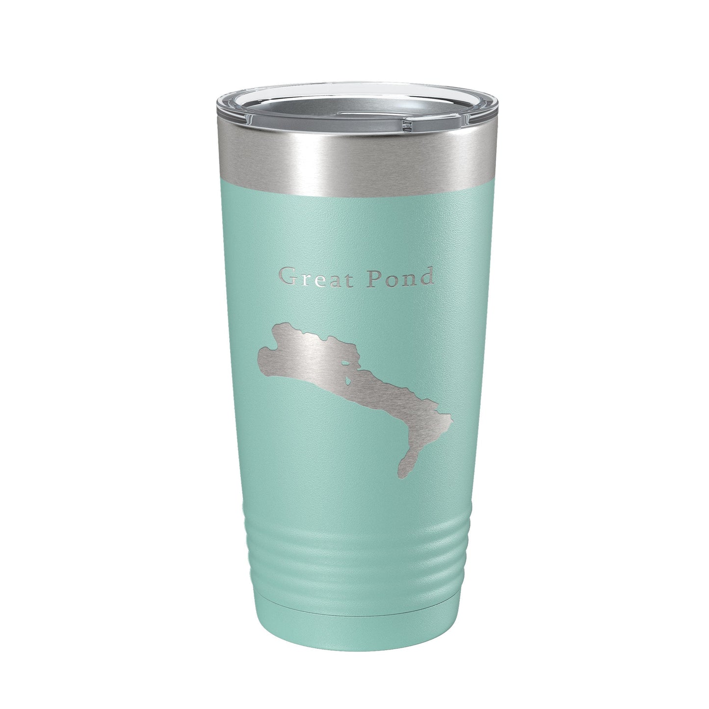 Great Pond Tumbler Lake Map Travel Mug Insulated Laser Engraved Coffee Cup Maine 20 oz-12