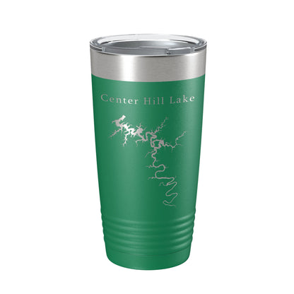 Center Hill Lake Map Tumbler Travel Mug Insulated Laser Engraved Coffee Cup Tennessee 20 oz-9