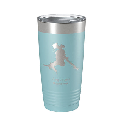 Angostura Reservoir Tumbler Lake Map Travel Mug Insulated Laser Engraved Coffee Cup South Dakota 20 oz-13
