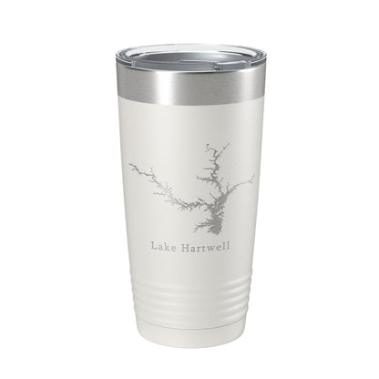 Lake Hartwell Map Tumbler Travel Mug Insulated Laser Engraved Coffee Cup Georgia South Carolina 20 oz-7