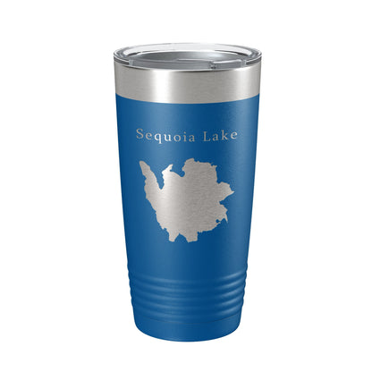 Sequoia Lake Map Tumbler Travel Mug Insulated Laser Engraved Coffee Cup California 20 oz-6