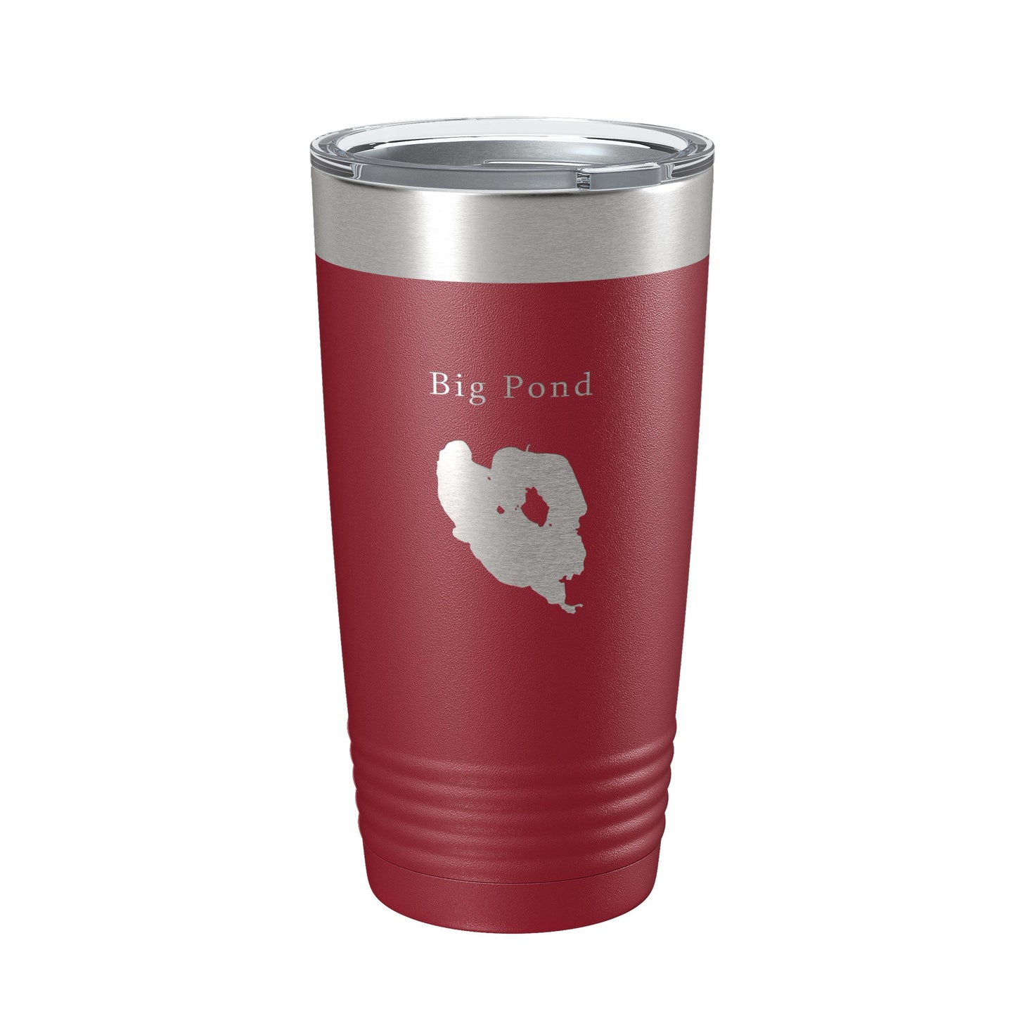 Big Pond Tumbler Lake Map Travel Mug Insulated Laser Engraved Coffee Cup Massachusetts 20 oz-18