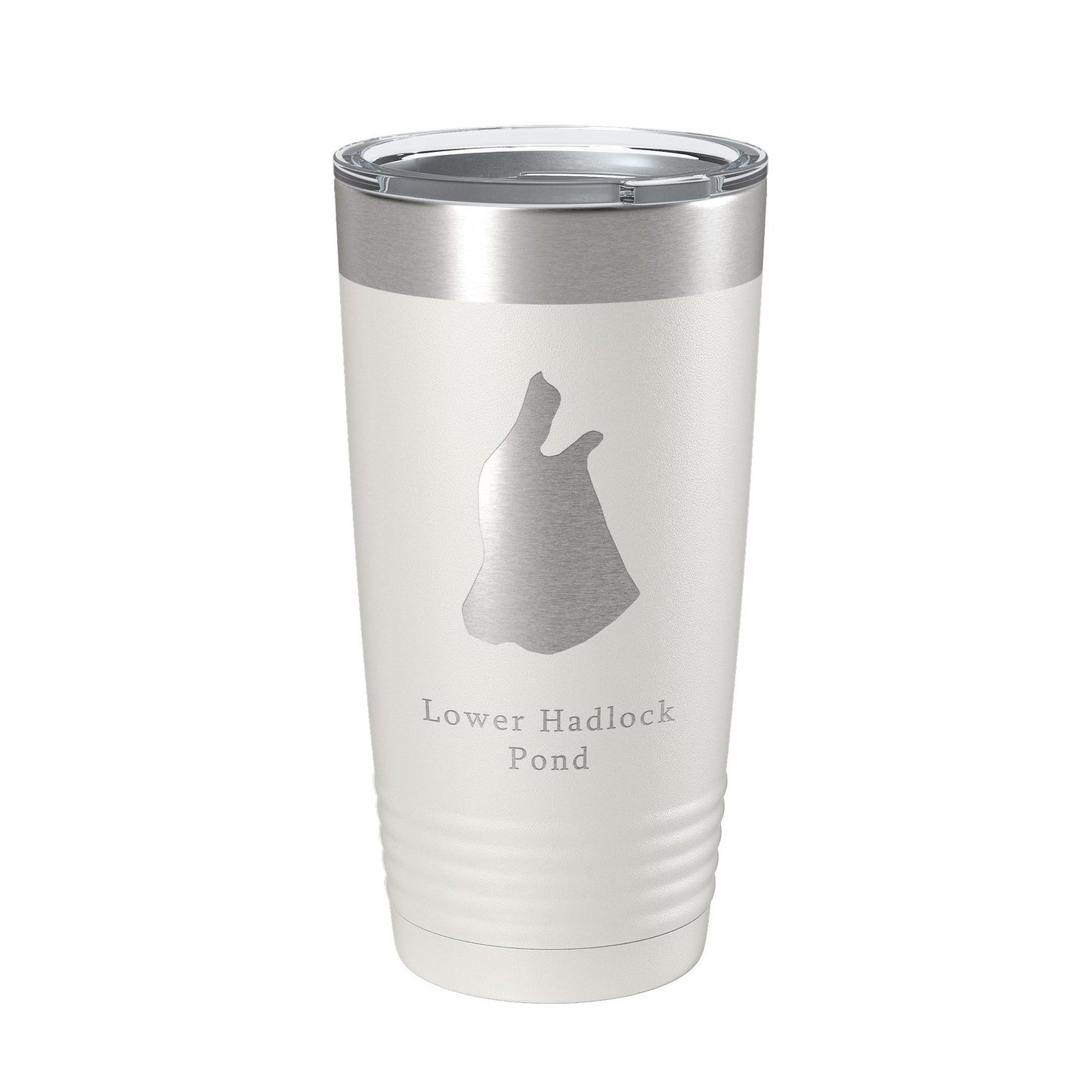 Lower Hadlock Pond Tumbler Lake Map Travel Mug Insulated Laser Engraved Coffee Cup Acadia Maine 20 oz-1