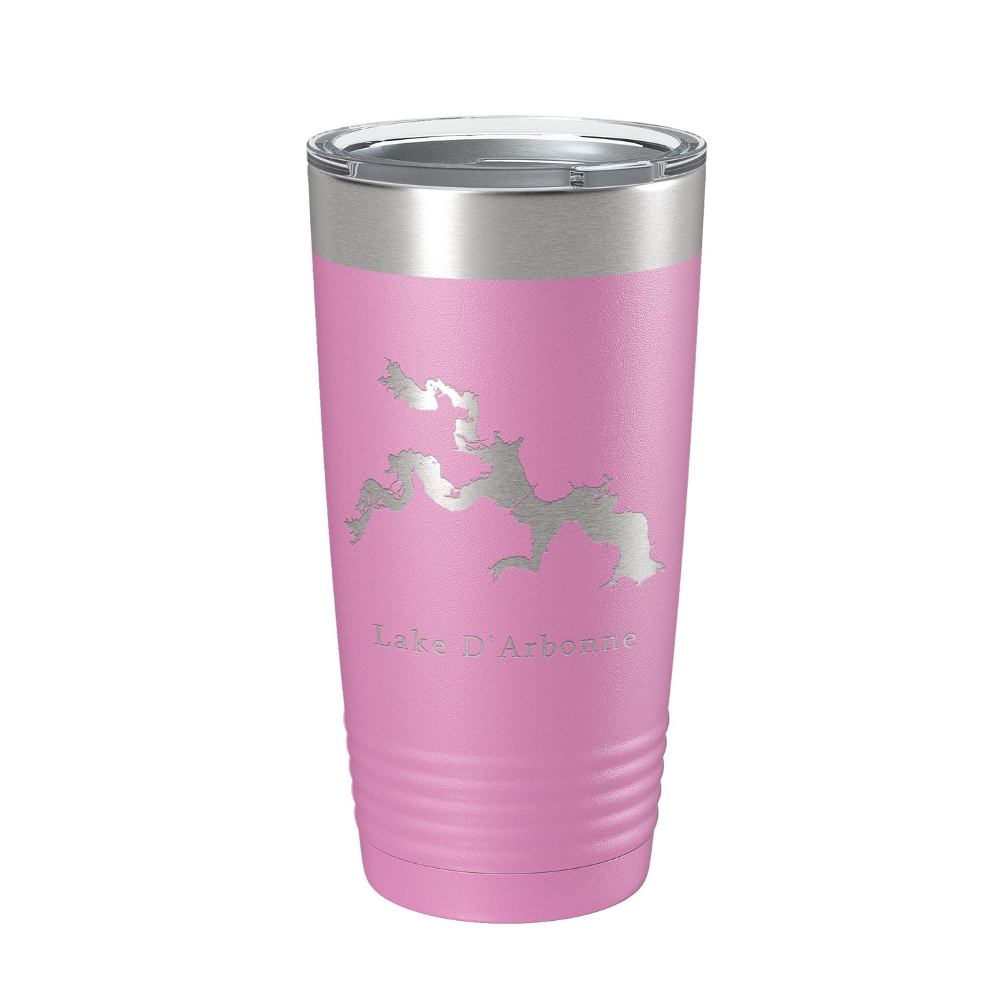 Lake D'Arbonne Map Tumbler Travel Mug Insulated Laser Engraved Coffee Cup Louisiana 20 oz-14