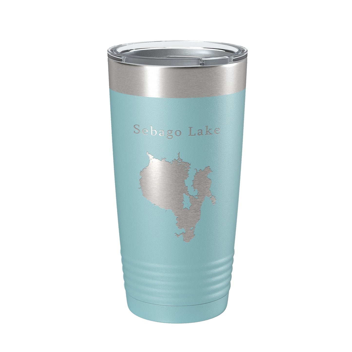 Sebago Lake Map Tumbler Travel Mug Insulated Laser Engraved Coffee Cup Maine 20 oz-13