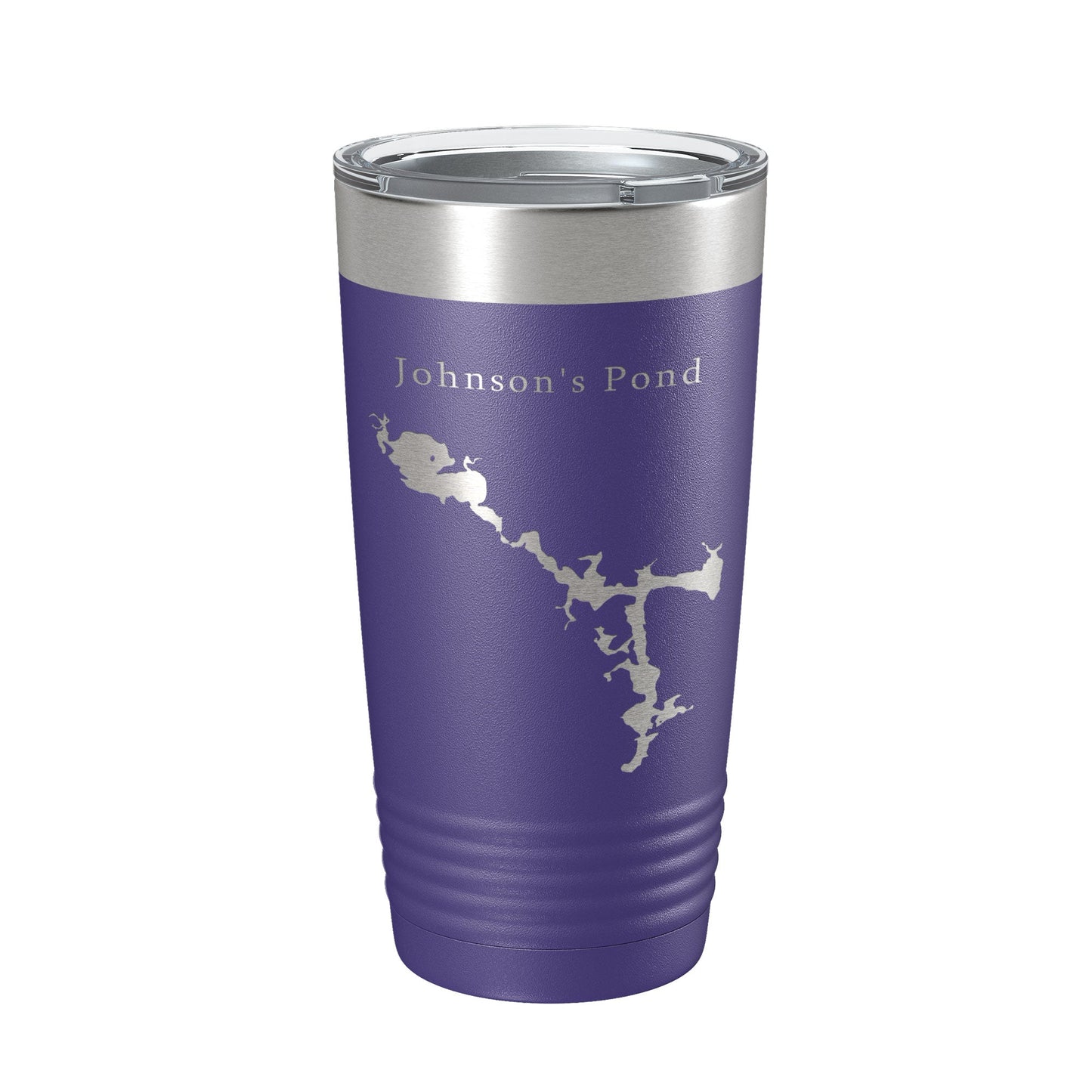 Johnson's Pond Tumbler Lake Map Travel Mug Insulated Laser Engraved Coffee Cup Rhode Island 20 oz-15