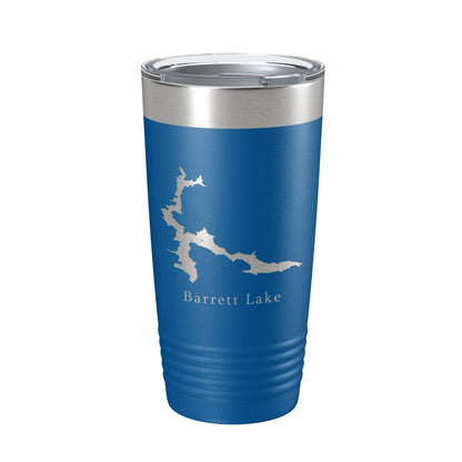 Barrett Lake Map Tumbler Travel Mug Insulated Laser Engraved Coffee Cup California 20 oz-6