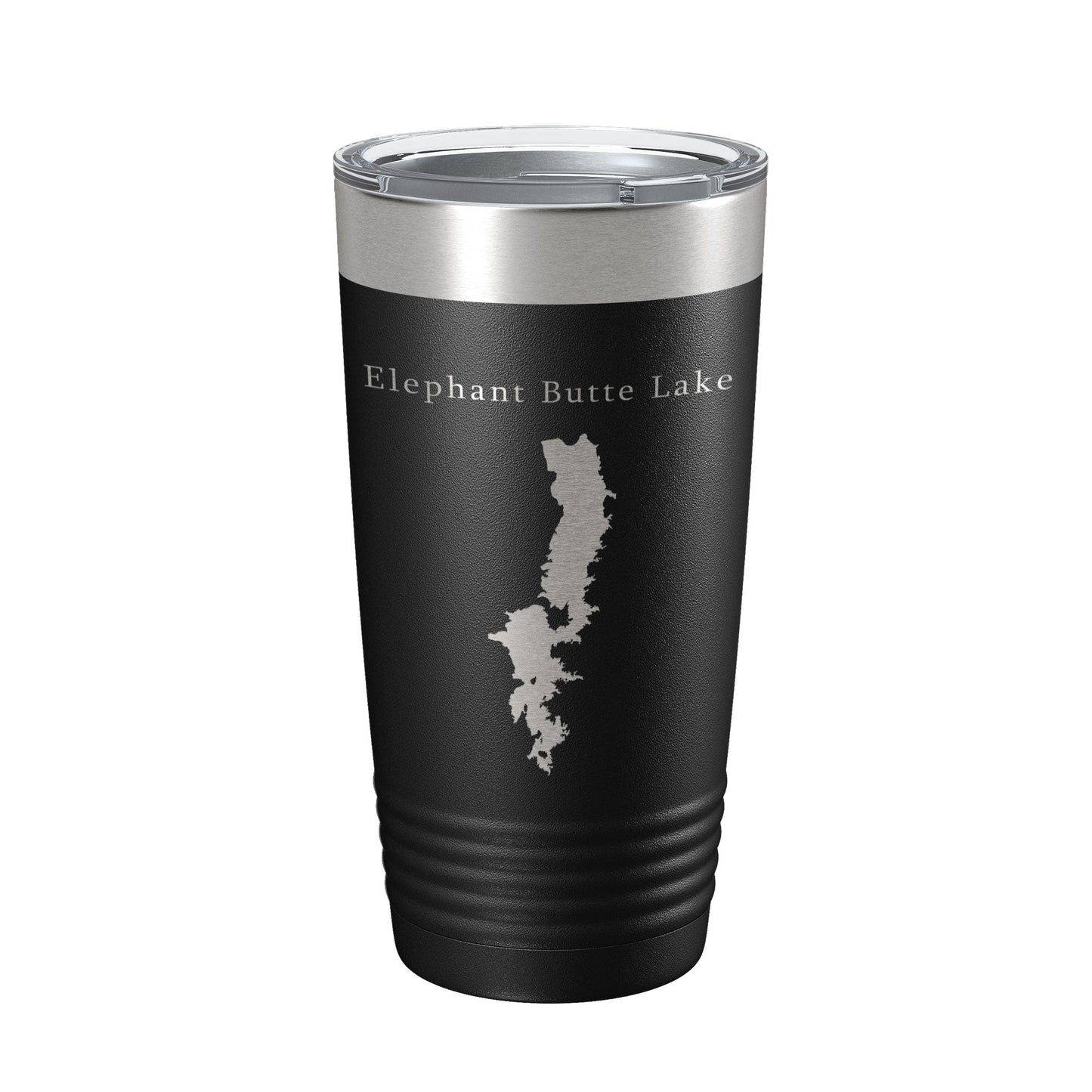 Elephant Butte Lake Map Tumbler Travel Mug Insulated Laser Engraved Coffee Cup New Mexico 20 oz-0