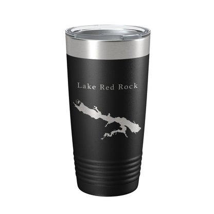 Lake Red Rock Map Tumbler Travel Mug Insulated Laser Engraved Coffee Cup Iowa 20 oz-5